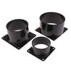 Black Square Bottom Flange  Connection of Inlet Outlet Ventilation System