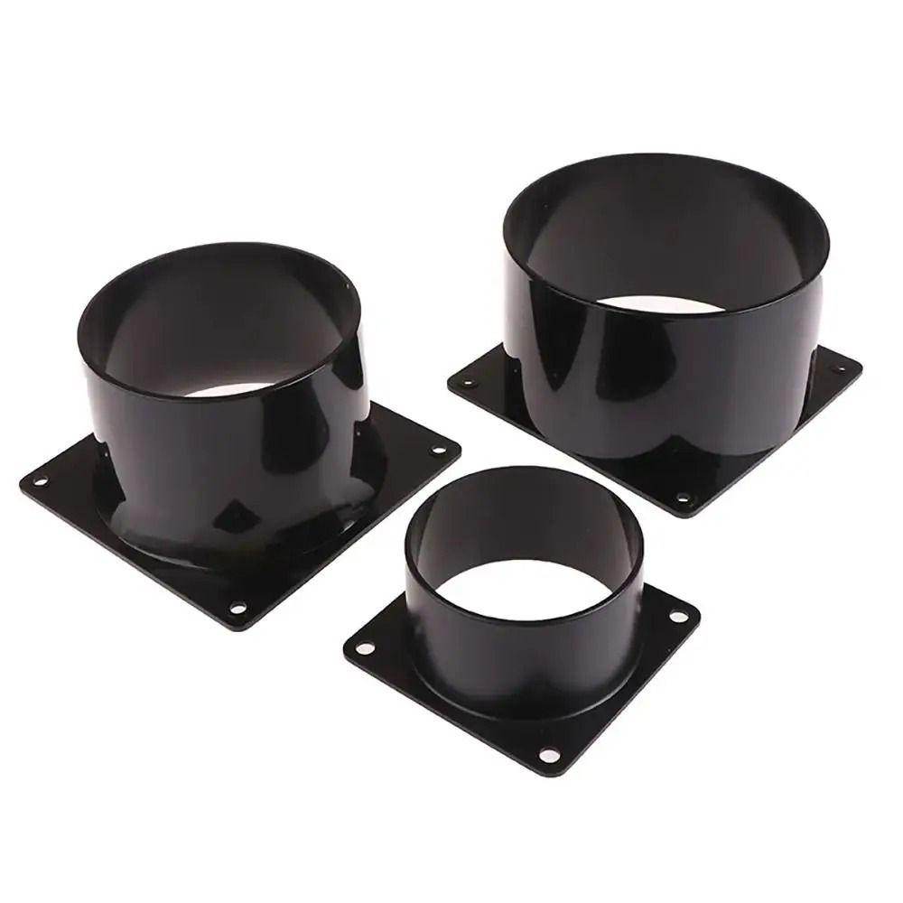 Black Square Bottom Flange Connection of Inlet Outlet Ventilation System