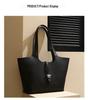 2024 Genuine Leather Women's Large Capacity Tote & Shoulder Handbag for Work - Cowhide, Autumn Collection
