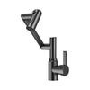 Stainless Steel Mechanical Arm Faucet Digital Display Faucet  Household Application