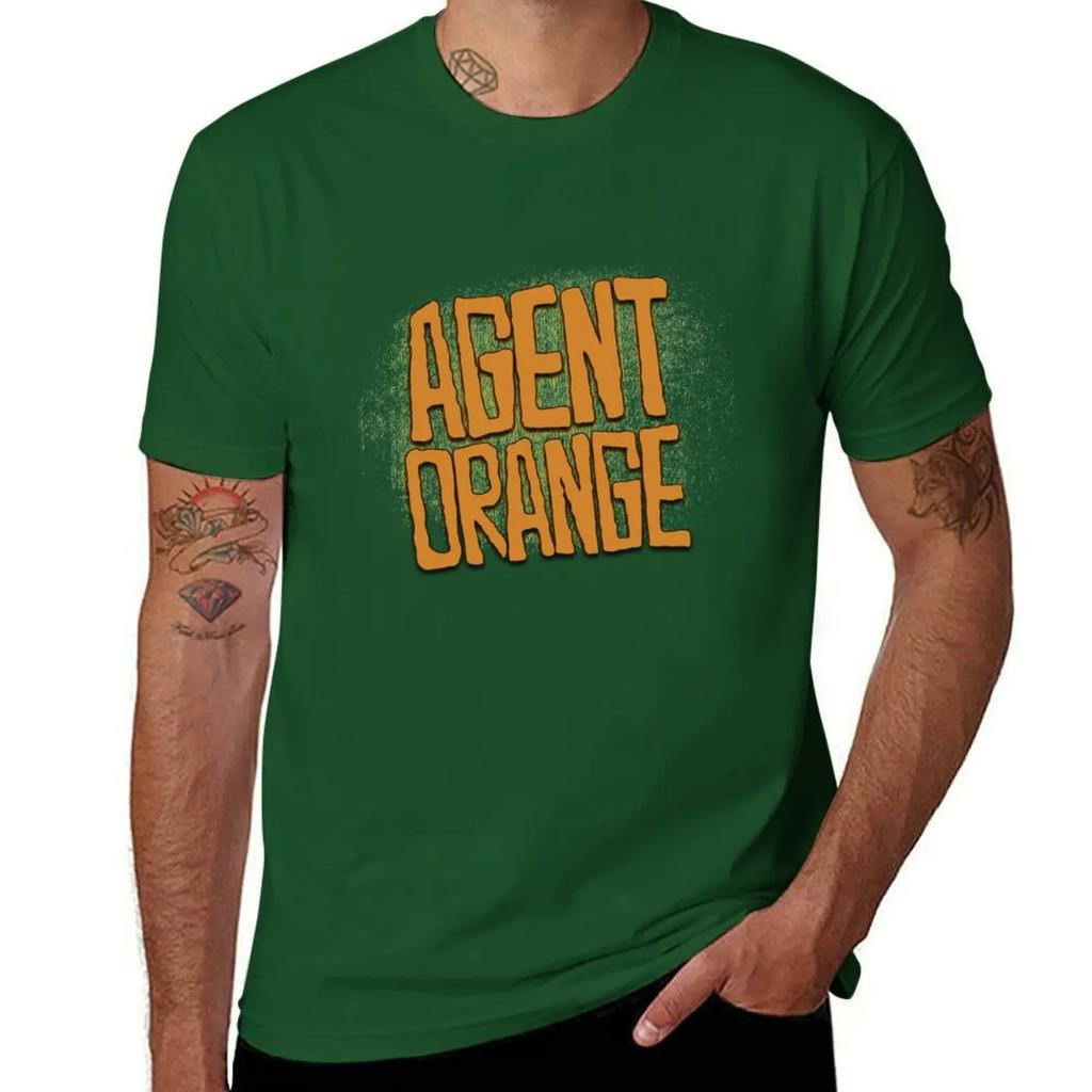 Agent Orange TShirt anime Aesthetic clothing men graphic t shirts 2025 new model