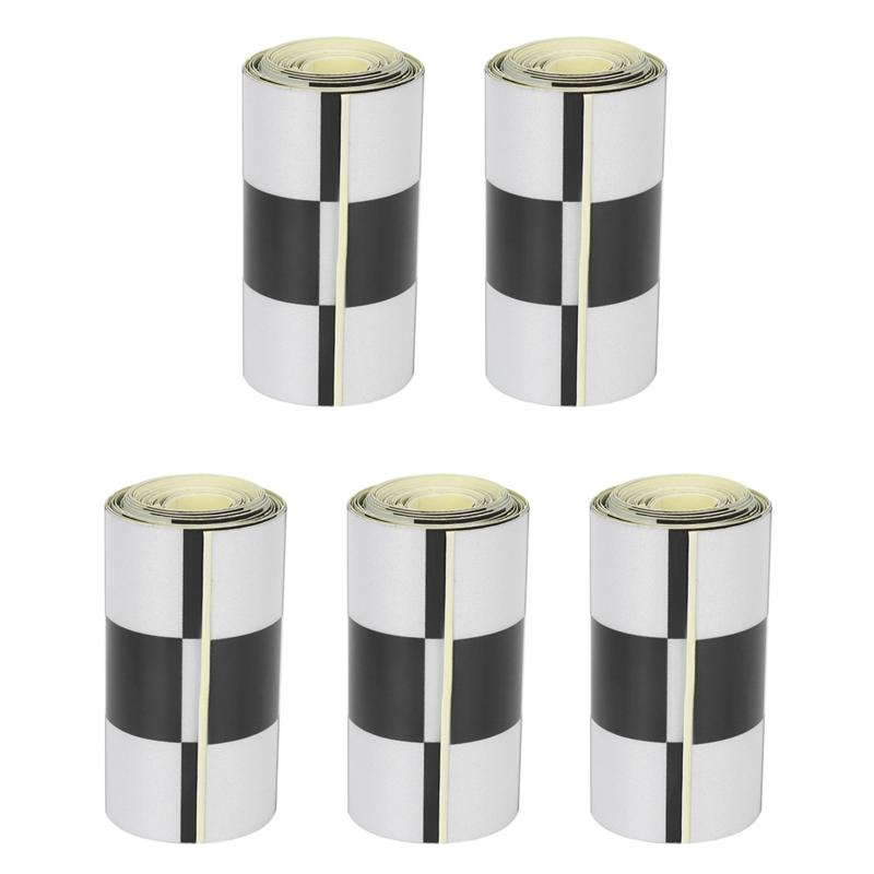 Ac29-5X 3 Inch Black/White Checkered Decal Tape Car Motorcycle Bike Tank Sticker