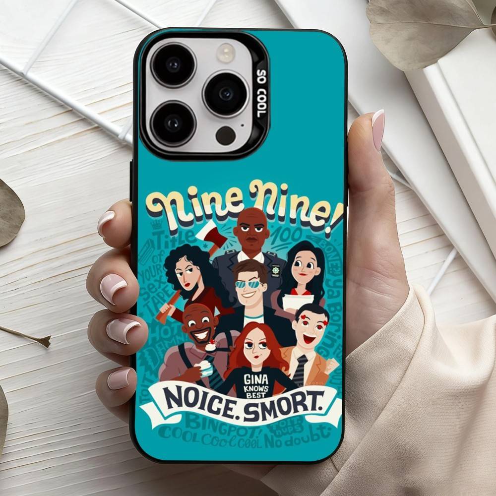 

B-Brooklyn N-Nine 99 Phone Case For iPhone17,16,15,14,13,12,11 Plus,Pro Max Candy Silver Plated Inside Cover iPhone17promax