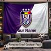 Anderlecht FC Logo Personalized Tapestry Support Custom Name, Wall Art Home Decoration
