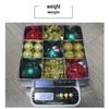 Creative Colorful Christmas Tree Hanging Ornament Set - Irregular Shaped Decorative Balls