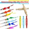 40x Wooden Mini Rolling Pin 6 Inches Long Kitchen Baking Rolling Pin Small Wood Dough Roller for Children Fondant Pasta