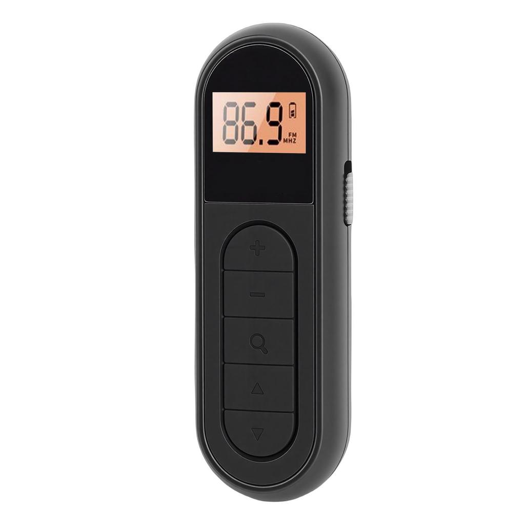 FM Radio Rechargeable Portable Transistor Radio with Best Reception Backlight LCD Digital Tuning Stereo Sound Belt