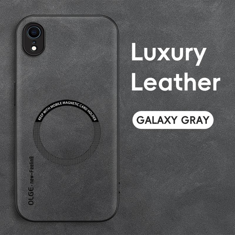 

Магнитный Ретро Кожаный Мягкий Чехол для iPhone X XS Max XR iPhoneXR Беспроводная Зарядка Чехол-Накладка для Телефона For iPhone XS Max серый