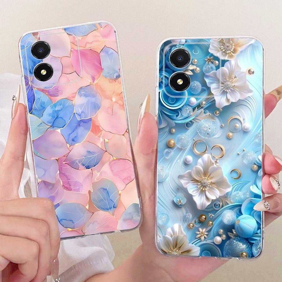 For Honor X5 4G Case VNA-LX2 Transparent Cute Cat Fashion Butterfly Funny Painted Bumper For Honor X5 Casing