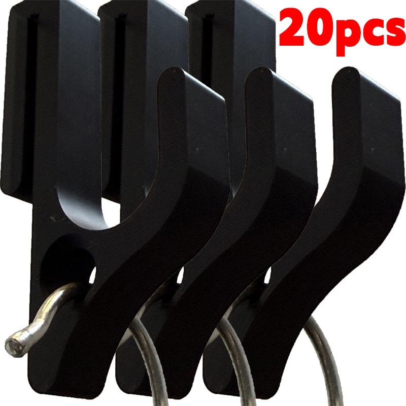 1/20pcs Bathroom Shower Door Hooks Waterproof Heavy Duty Hook Home Towels Clothes No Drill Installation Storage Organization