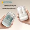 Portable Folding Travel Toothbrush & Toothpaste Set with Mouthwash Cup