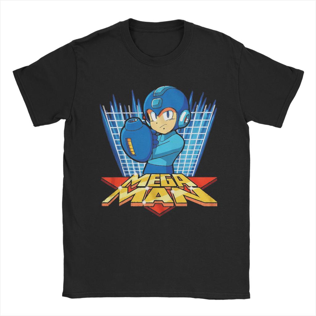Casual Megaman X Games T-Shirt Men Cotton Short Sleeve  O-neck Summer Clothing