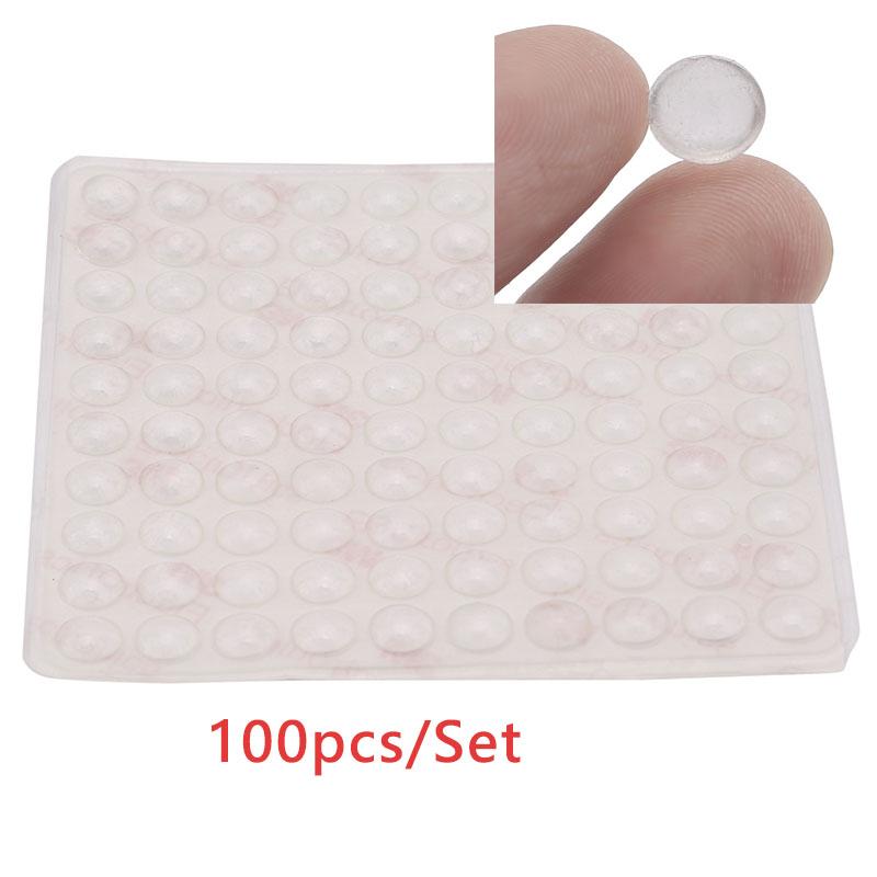 100 Pcs Wall Stickers Self Adhesive Buffer Bumper Toilets Drawer Door Cabinets Anti-Collision SiliocneNon Slip Silicone Feet Pad
