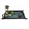 Plants Repotting Mat Foldable Faux Leather Garden Potted Plant Mat with Metal Buckles Waterproof Reusable Transplanting Tray for Plants Repotting And