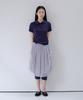 Ohesio Slim Button Point Leggings, Navy