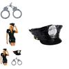 Sexy Adult Women's Police Uniform Halloween Costume