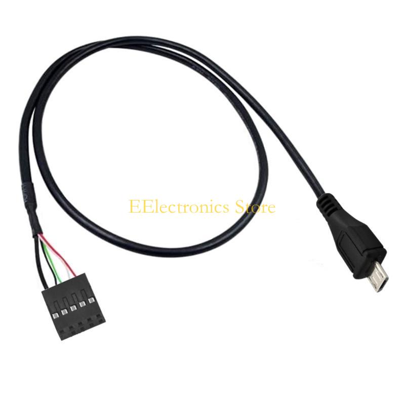 B03C 50cm USB 2.0 Mini 5Pin Male to 9Pin Female Header Cable Motherboard Header