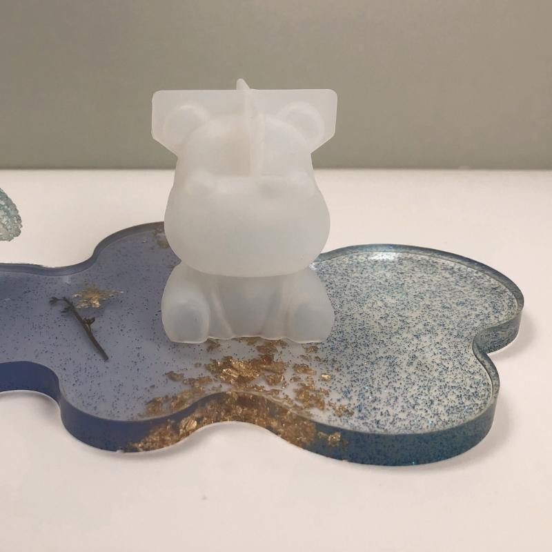 Löwe Großer Ohr Hund Nilpferd Ornament Silikonform Epoxid Schmuckform Harz Guss Anhängerform Geeignet für DIY Handwerk