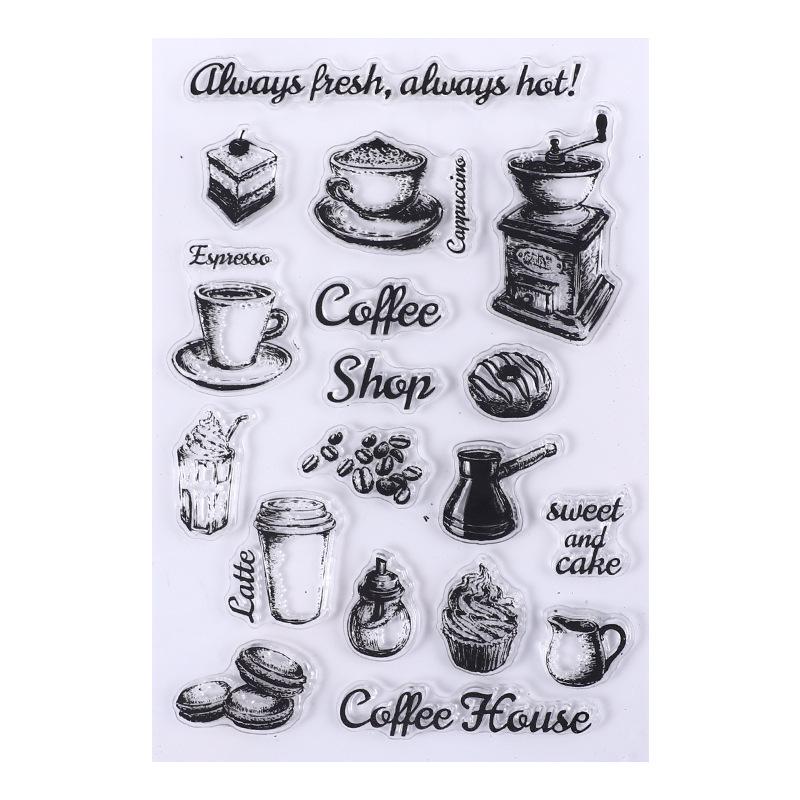 Retro Icons Silicone Stamps for Journals, DIY Photo Albums, and Card Decoration