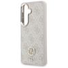 Zestaw Etui + Smycz Guess 4G Big         Rhinestone Triangle Strap Magsafe Do Samsung Galaxy S26 Różowy