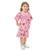 JIUJIUYCL Jinbei Summer Kids Girls Traditional Japanese Cotton Set Fireworks Evening Clothing