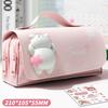 Capybara Large Capacity Pencil Case with Stress Relief Cute Pens Bag with Pressable Toy for Students Stationery