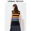 UR Women's Casual Striped V-Neck Knit Vest