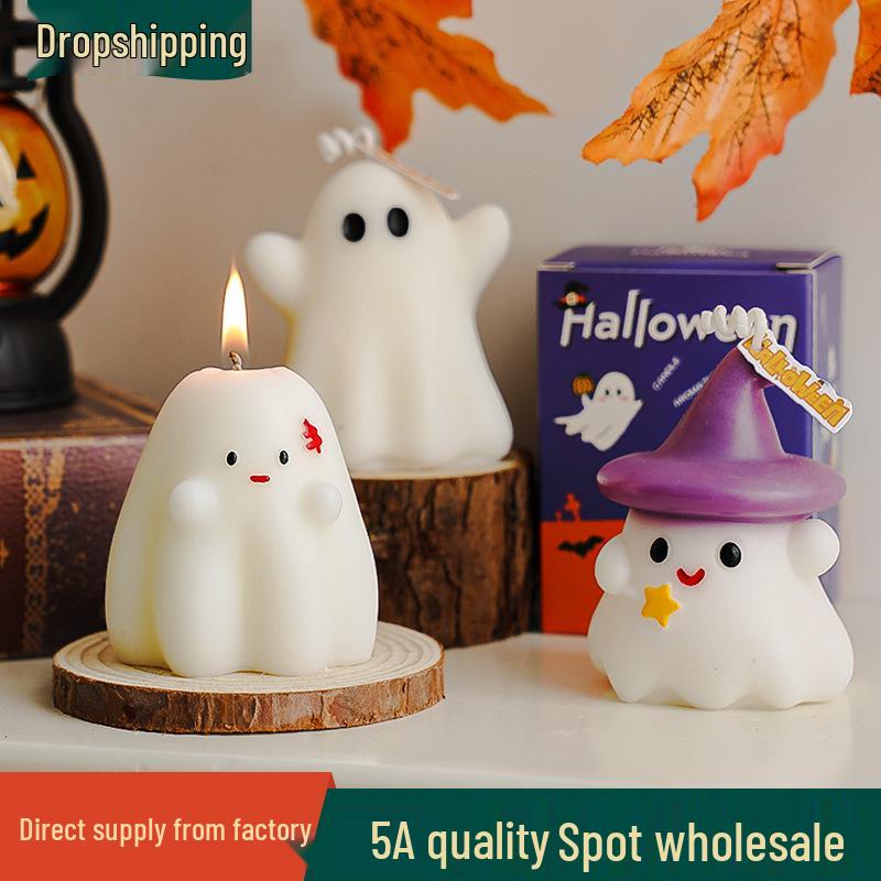 Handmade Halloween Ghost Aromatherapy Candle