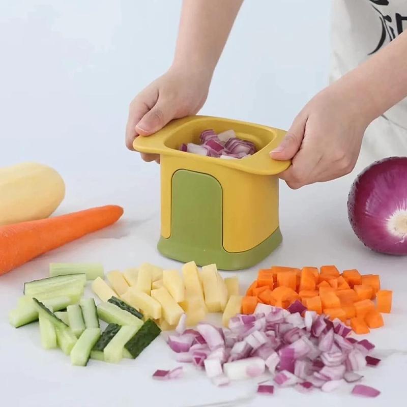 Potato Cutter French Fry Cutting Tool Manual Press Vegetable Slicer Onion Carrot Cucumber Dicer Kitchen Gadgets and Accessories