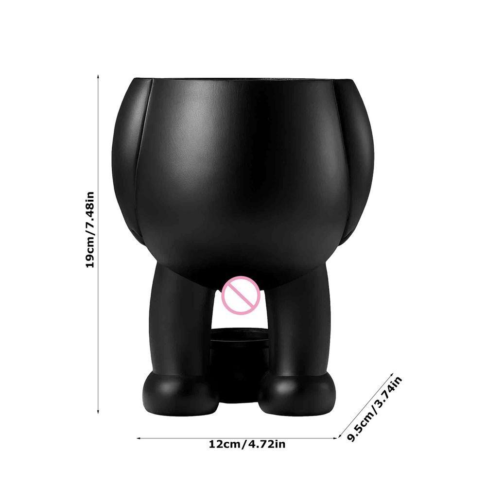 Funny Resin Funny Flowerpot Creative Piss Pot Shape Flower Pots With Drainage Holes Figure Vases for Home Office Decor