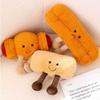 Adorable Plush Toast Bread Toy Small Cute Doll Croissant Baguette Pretzel Hanging Ornament Soft Short Plush