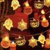 Pumpkin Ghost Lamp String 10/20Lights Halloween Party Props Atmosphere Lamp Light  Haunted House