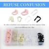 70PCS Car Fuel Line Clips Replacement OEM 937407187/21992748,7 Types Sizes 5/16" And 3/8" Fuel Line Clamp Kit Compatible With Ford Chrysler
