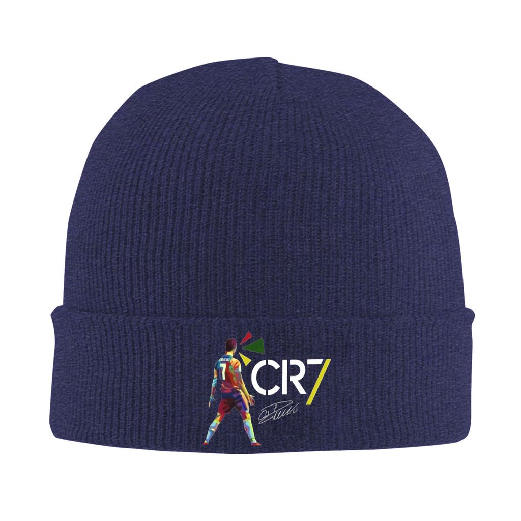 Cr Power Football Hat Autumn Winter Skullies Beanies Warm Caps FeUnisex Unisex Acrylic Knitted Hat