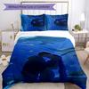 Set Biancheria da Letto KPOP Hunter 3 Pezzi Copripiumino Chiusura Include 1 Copripiumino & 2 Federe per Tutte le Stagioni Camera da Letto Casa Arredamento Stanza del Dormitorio