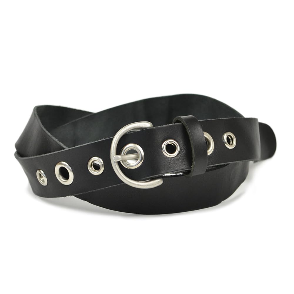 

Nipponde Handmade Натуральная кожа Сделано с люверсами и ремнем 3 см Специализированный магазин ремней BLLB0797 Мужской ремень, Повседневный, Япония, Ручной работы, Акценты, чёрный