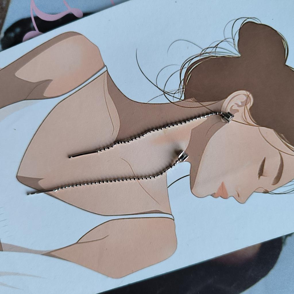 Серебряные серьги с фианитами (2198451)