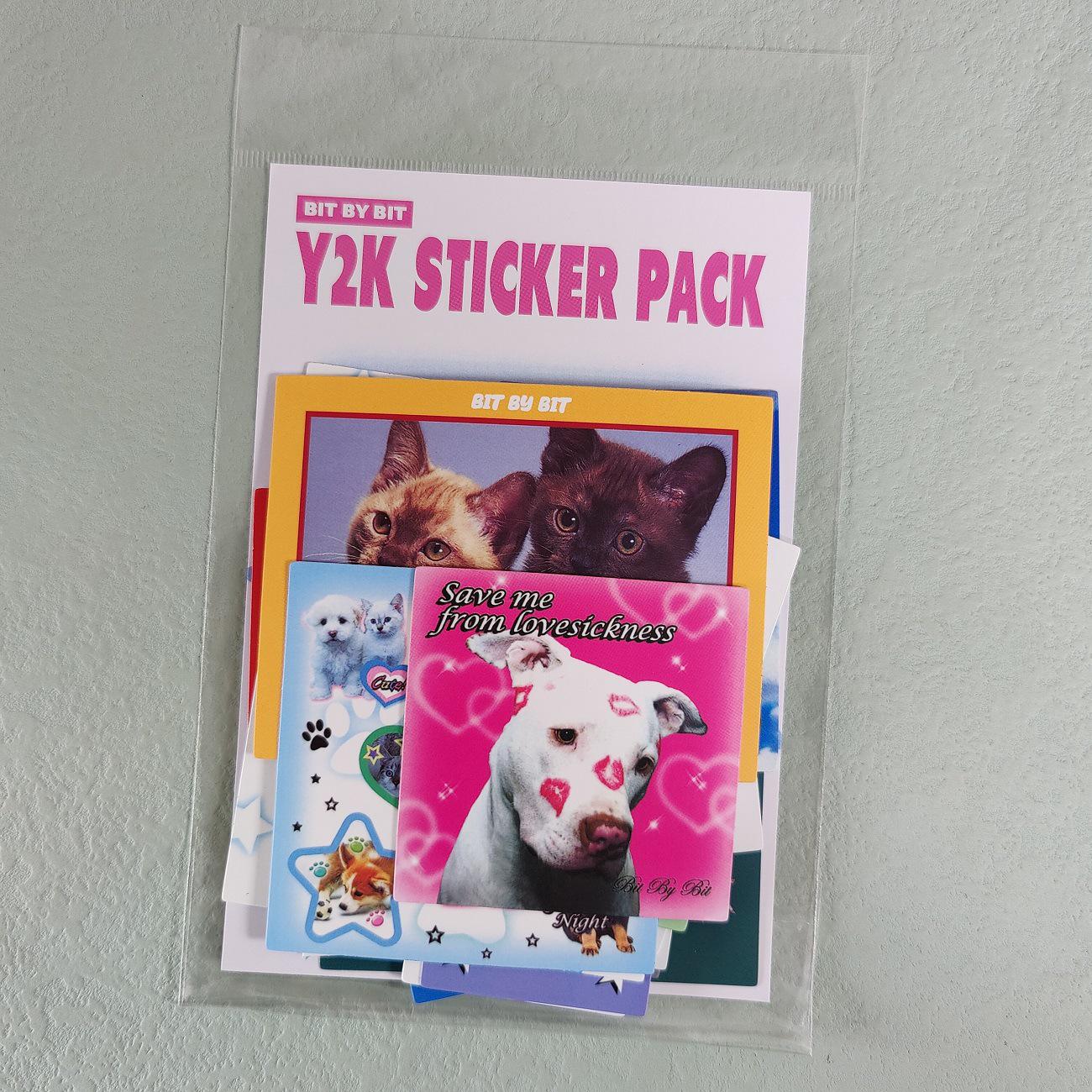 Korean Retro Style Cat & Dog Sticker Pack for Journal Decoration and Collage Art