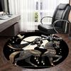 Egyptian Goddess,Moonlit Horseback Ride Chair mat Round Rug-Office carpet, Machine Washable, Non-slip, Suitable for Living Rooms, Bedrooms,