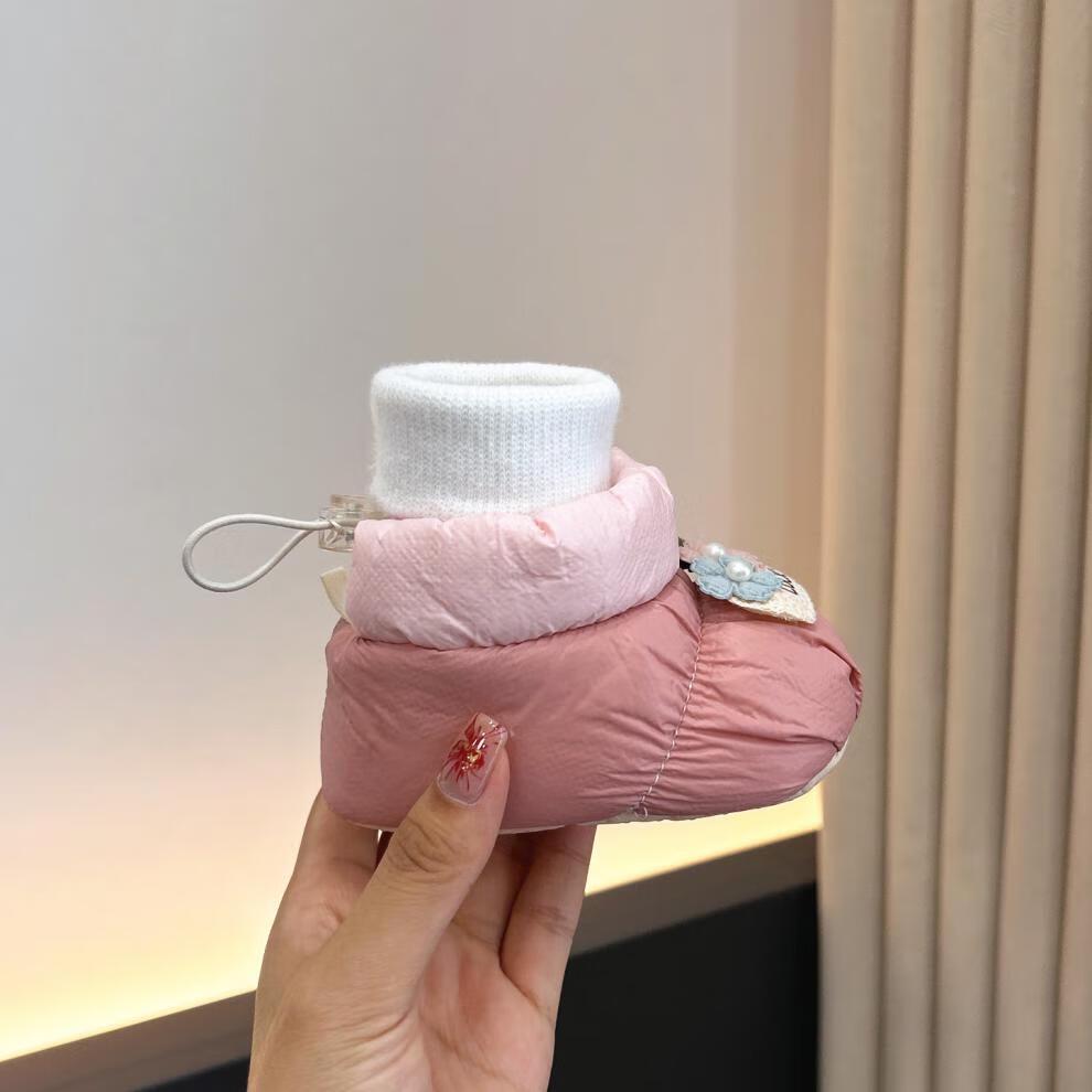 Unisex Waterproof Velvet-Lined Cotton Baby Shoes (3-12 Months)