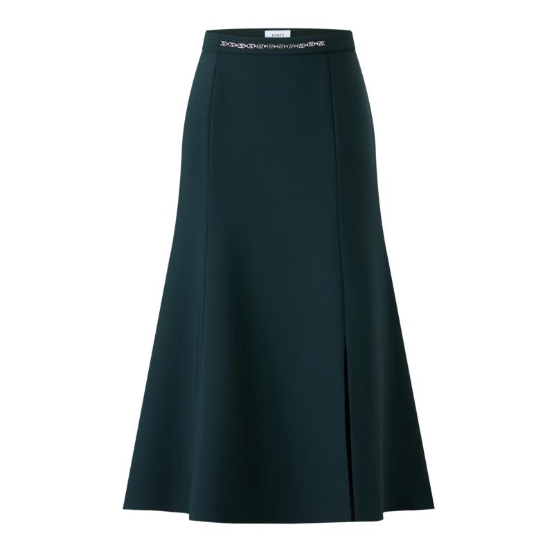 PORTS Women's Wool Blend High-Waisted A-Line Skirt