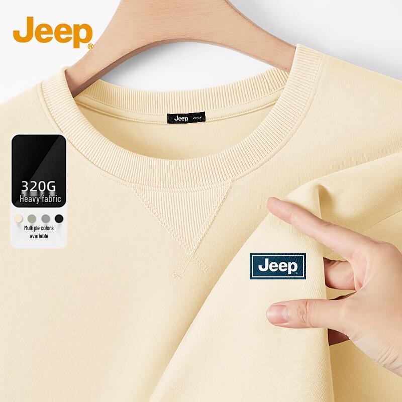 JEEP Men s Crew Neck Loose Sweatshirt 2XL