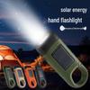 NuFeng Multi-Function Solar Hand-Crank Camping Flashlight