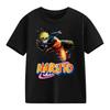 2026 Naruto Kids TShirt Uzumaki Uchiha Sasuke Hatake Kakashi Anime Character Print Cotton Short Sleeve Boys Girls Round Tops