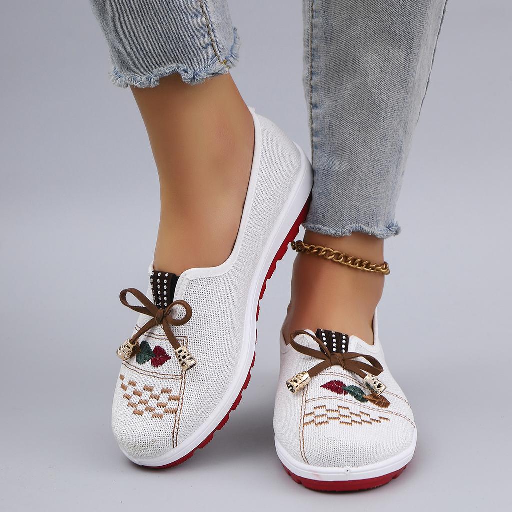 Spring Women's Casual Sports Shoes Comfortable, Breathable, Lightweight, Wear Resistant Lazy Shoes, Soft Soled Flat Shoes