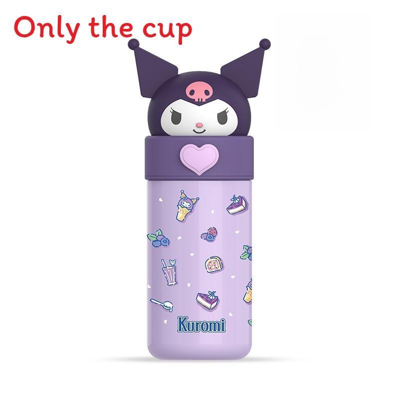 Изолированная дорожная кружка Kuromi с вакуумной крышкой для офиса и улицы Kuromi