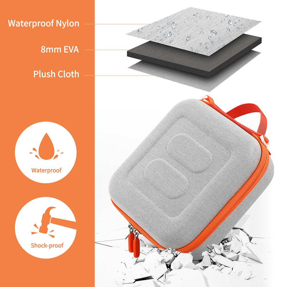 Waterproof Carrying Case For Yoto Mini Music Player & Accessories Organizer Shockproof Protective Bag Portable Storage Bags