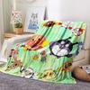 1PC Anpanman Print Flannel Blanket, High quality All Seasons, Home Decor, Warmth and Comfort, Perfect for Christmas Gifts