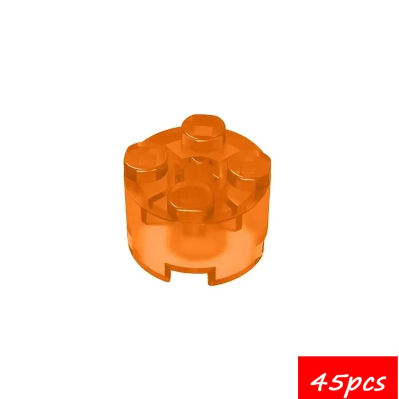 45PCS High-Tech Assemble Particle 6143 6116 39223 3941 2x2 Cylindrical Building Blocks Kit Part Idea DIY Toys For Children Gifts