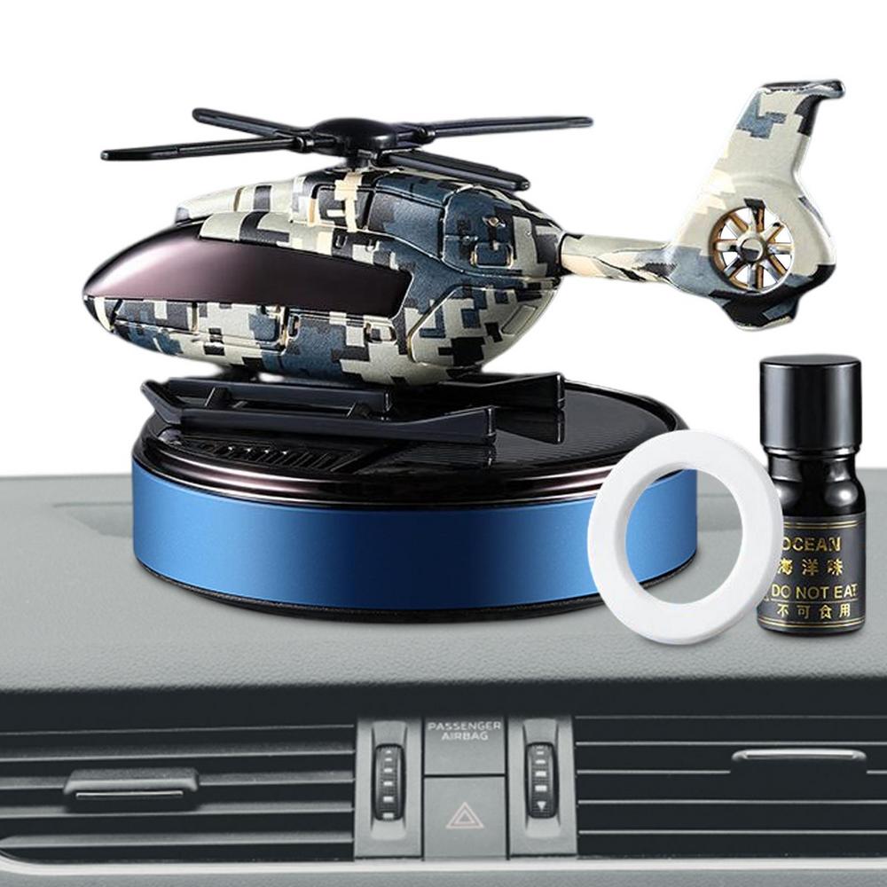 Samochodowy dyfuzor do perfum na energię słoneczną śmigłowiec helikopter zapach ozdoba odświeżacz powietrza do samochodu dyfuzor zapachowy dezodorant samochodowy